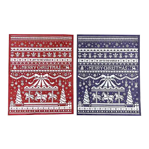 【OUTLET】ラッピング用不織布バッグ L 底マチ付 ノルディック柄 304009