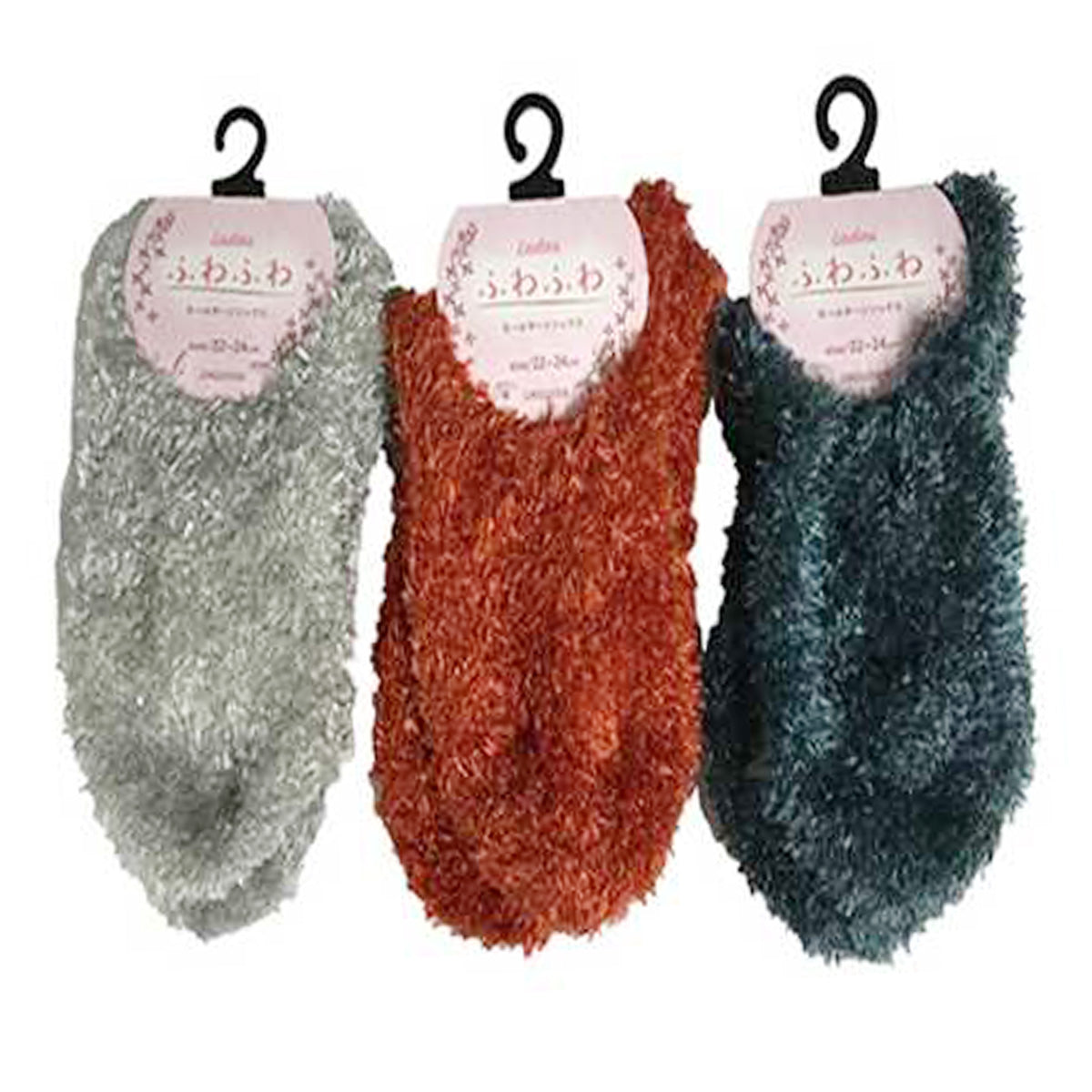 【OUTLET】靴下 ルームソックス レディース 女性 婦人 モールヤーンソックス 約22?24cm 304228