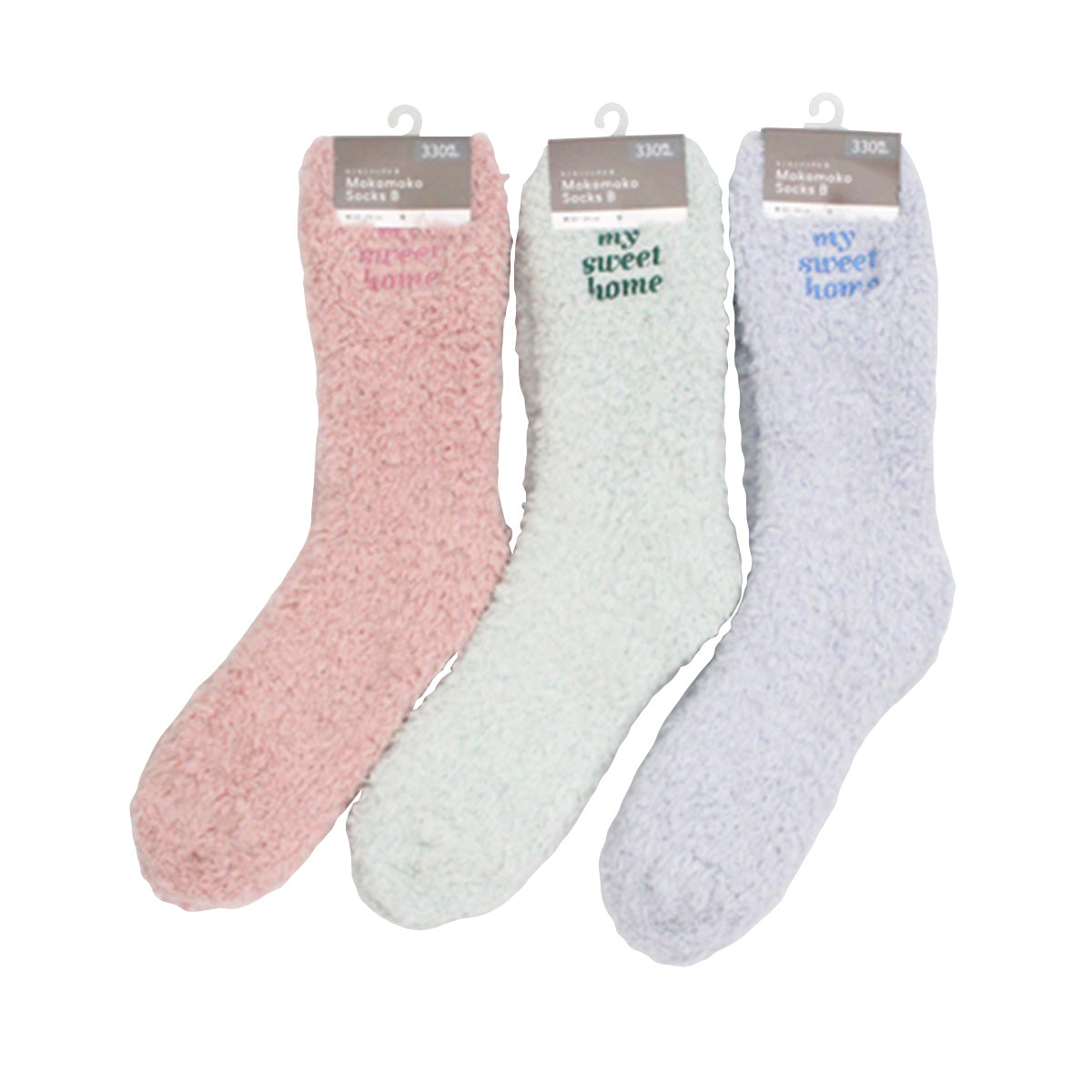 【OUTLET】靴下 ルームソックス レディース 女性 婦人 もこもこソックス B 約22?24cm 304261