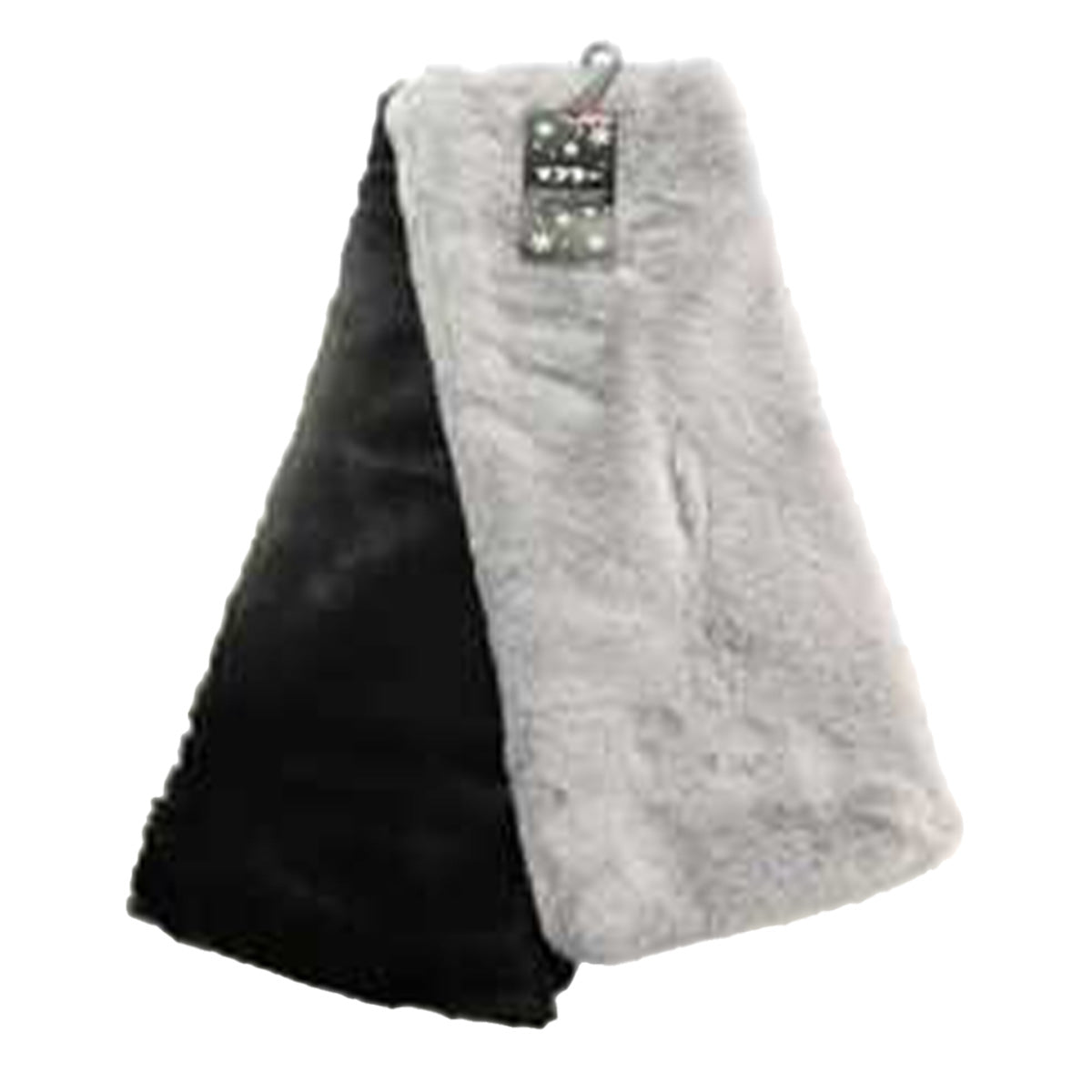 【OUTLET】マフラー ティペット 首巻き ブラック&グレー 304328