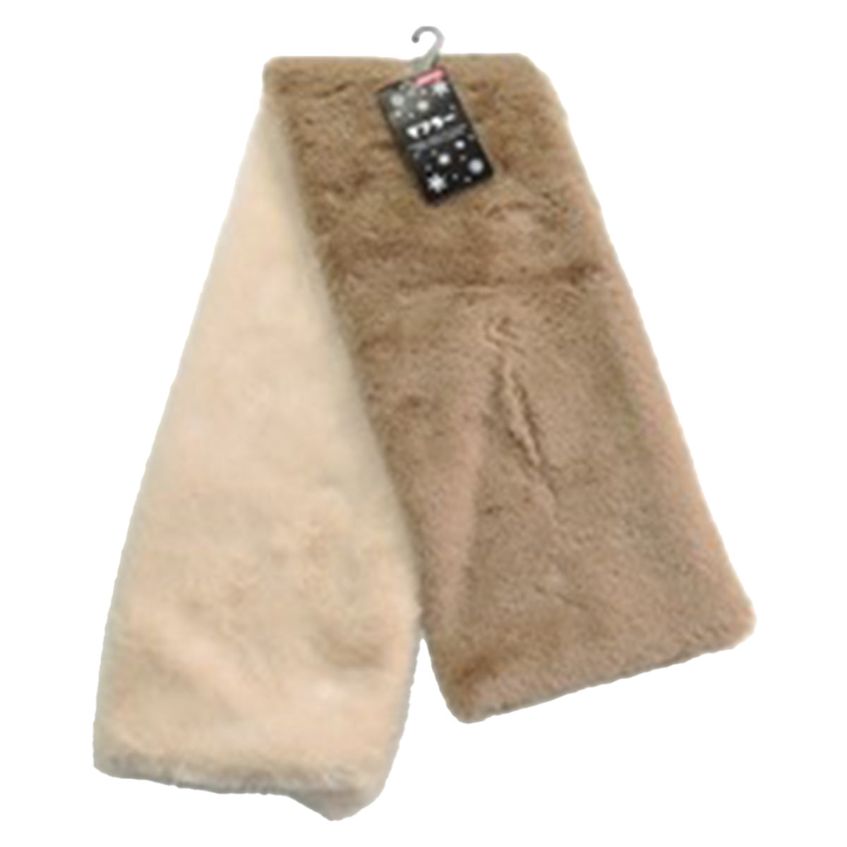 【OUTLET】マフラー ティペット 首巻き ブラウン&ベージュ 304329