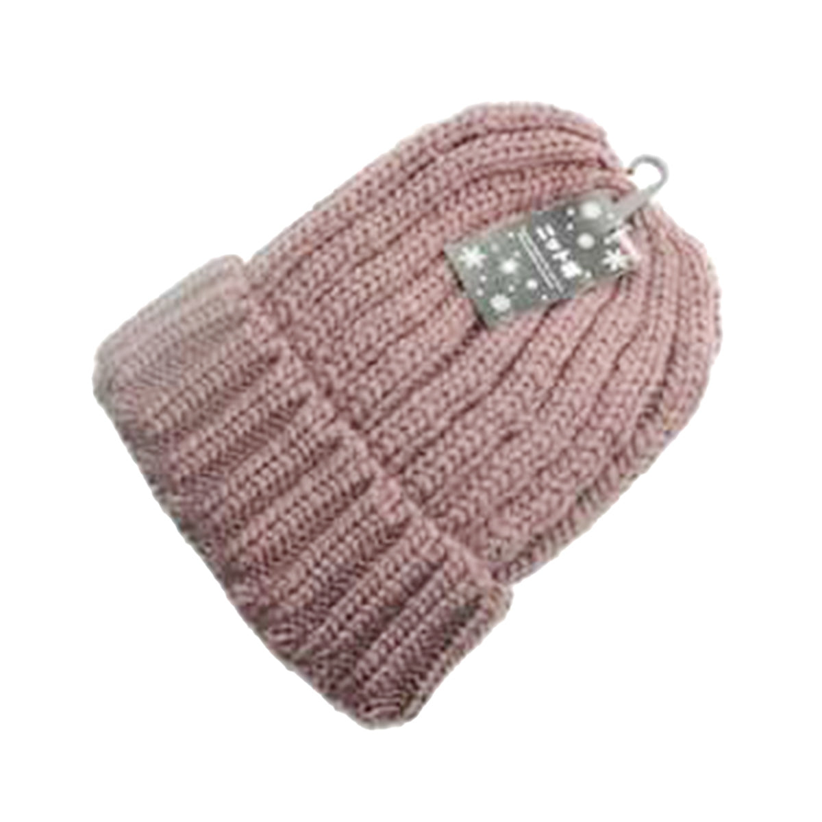 【OUTLET】ニット帽 帽子 リブ編み ブラウン /ZK-309 304374