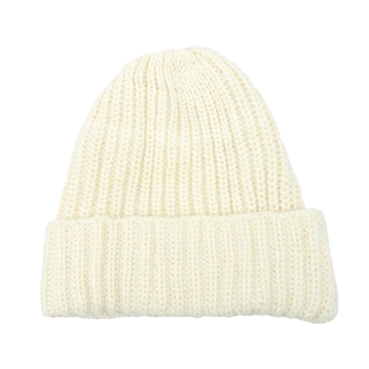 【OUTLET】ニット帽 帽子 アイボリー 頭位58cm 304383