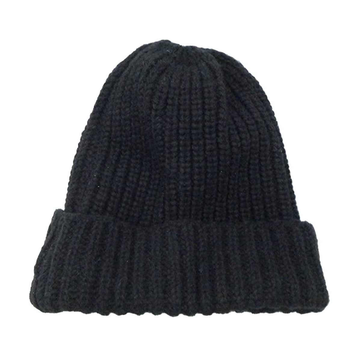【OUTLET】ニット帽 帽子 ブラック 頭位58cm 304384