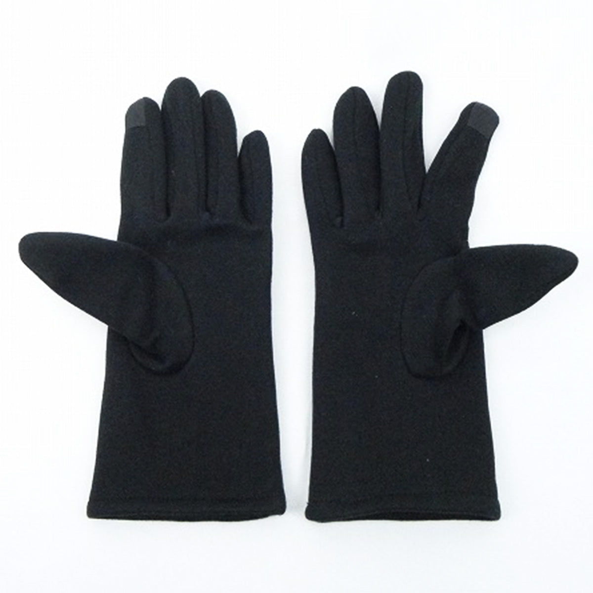 【OUTLET】スマホ手袋 防寒 スマホ対応レディース手袋 ブラック 304456