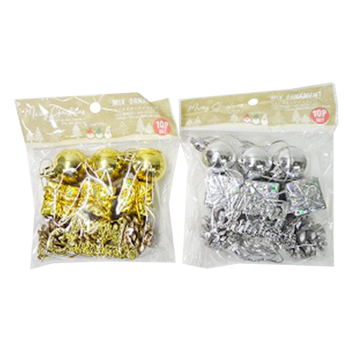 オーナメント クリスマス MIXオーナメント10Pギフト 304486