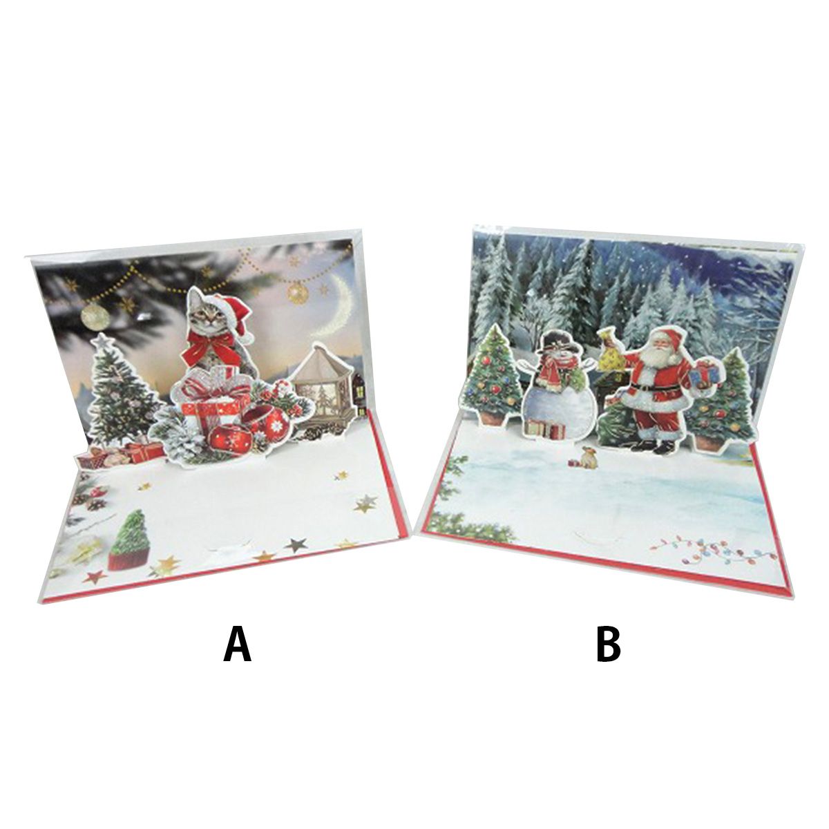 【OUTLET】グリーティングカード クリスマス立体カード プレゼント  304524