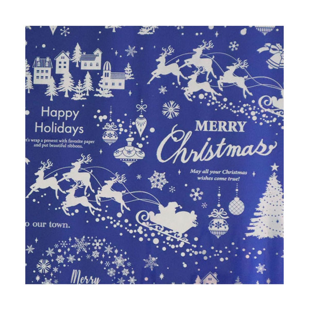 【OUTLET】包装紙 ラッピング紙 クリスマス ロールペーパー メタリック 2P スノーナイト 304573