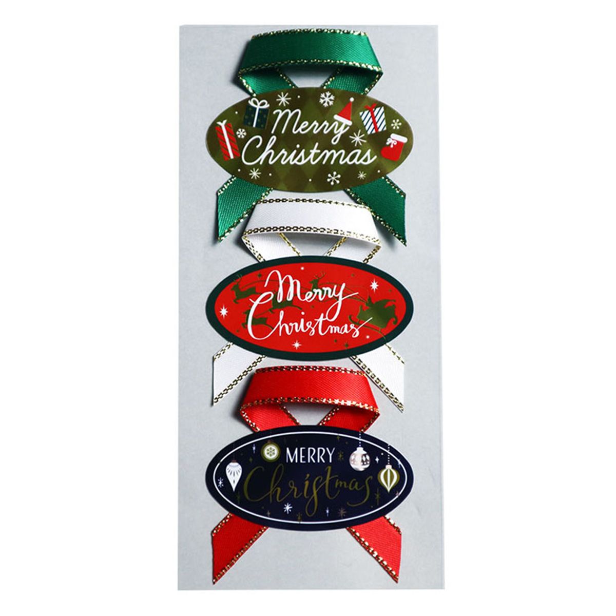 【OUTLET】リボンシール 3片メリークリスマス 304578