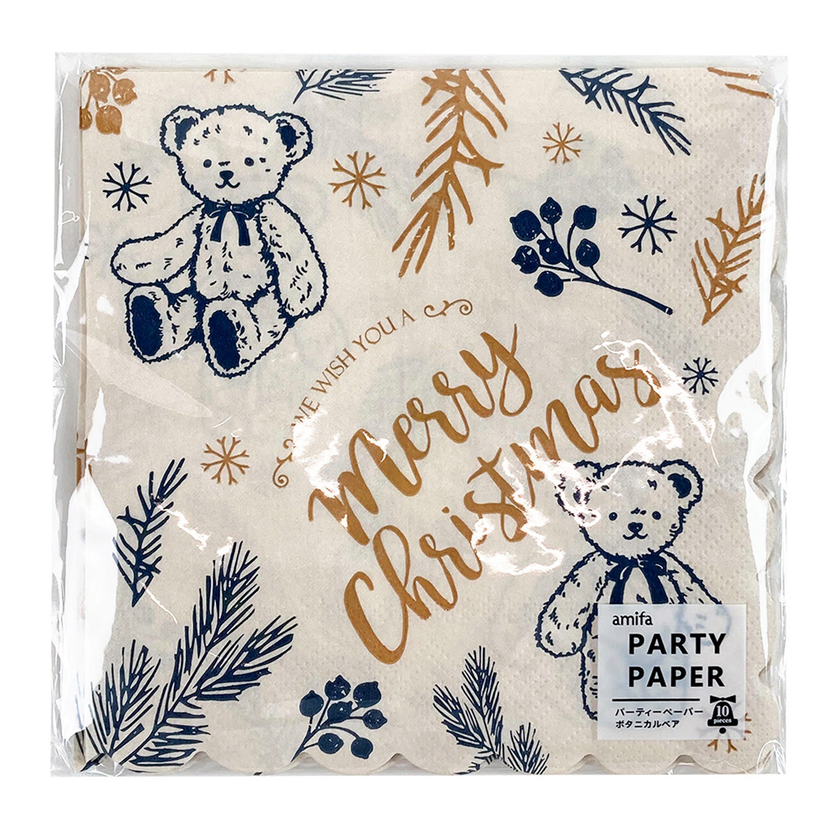 【OUTLET】パーティーペーパー 10P ボタニカルベア 304650