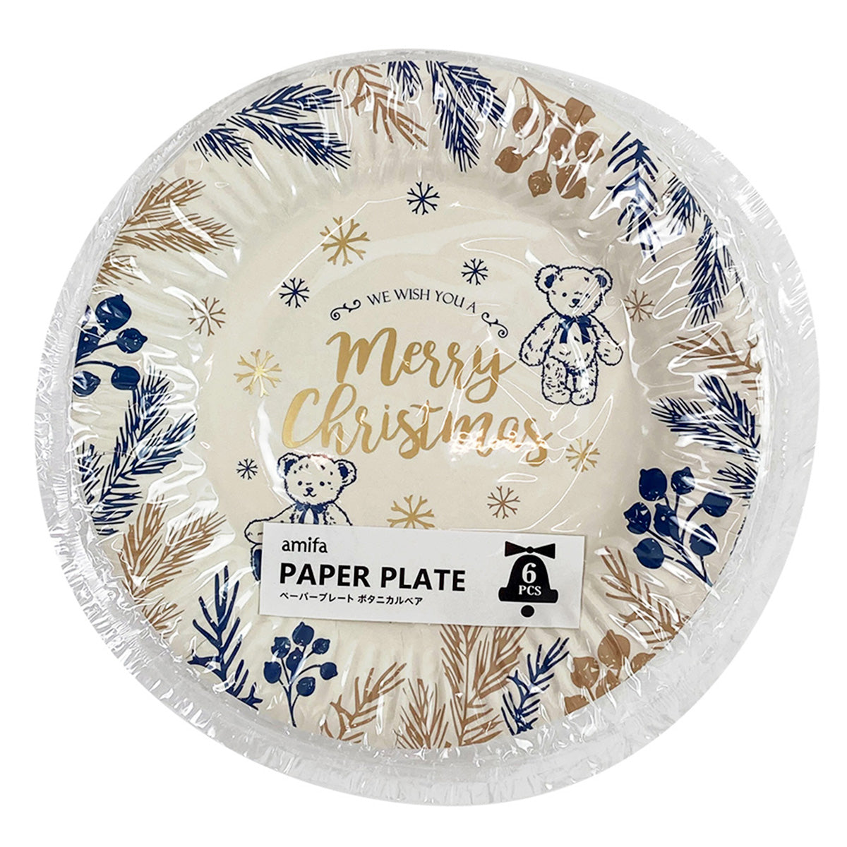 【OUTLET】ペーパープレート 6P ボタニカルベア 304658
