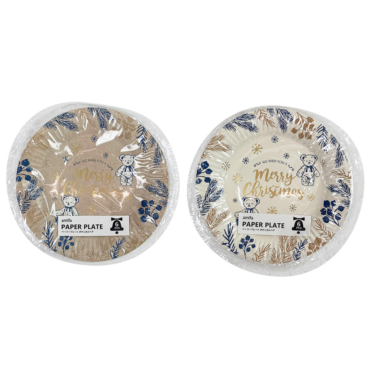 【OUTLET】ペーパープレート 6P ボタニカルベア 304658