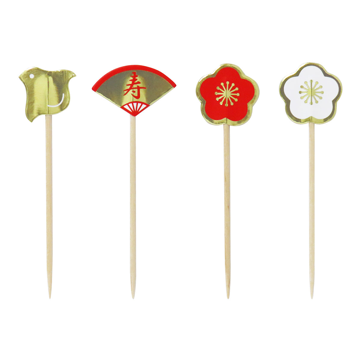 食品ピック フードピック ロングフラッグピック おせち料理 正月 寿8本 304873
