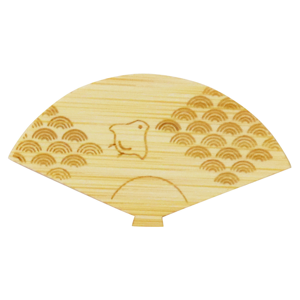 正月飾り ディスプレイ 竹製おかざり羽子板・扇型 5枚 304875