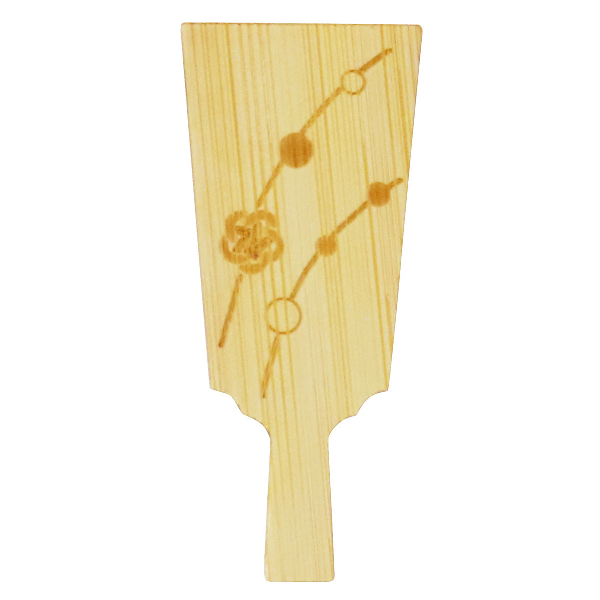 正月飾り ディスプレイ 竹製おかざり羽子板・扇型 5枚 304875