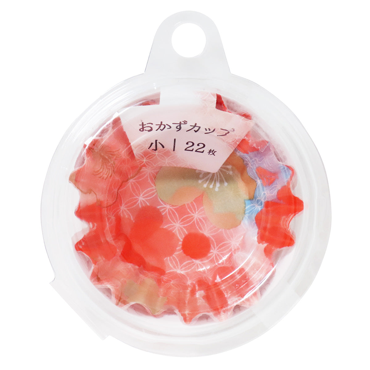 【OUTLET】おかずカップ お弁当カップ 花型 水彩うめ柄 小 22枚 304876