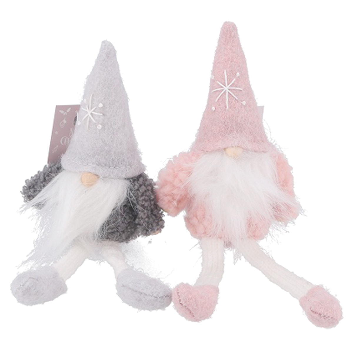 足長トムテ 2色アソート (ピンク・グレー) 305116