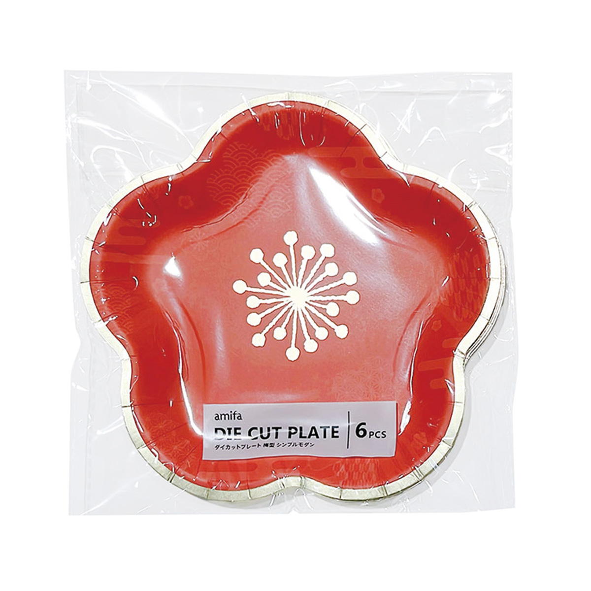 ダイカットプレート 6P 梅型 シンプルモダン 305138