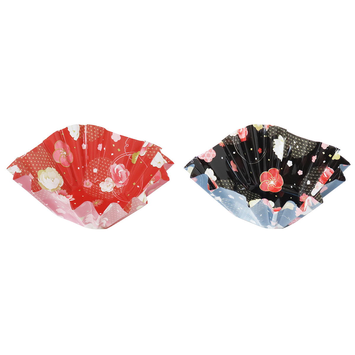 おかずカップ花みやび柄角深型18枚 305190