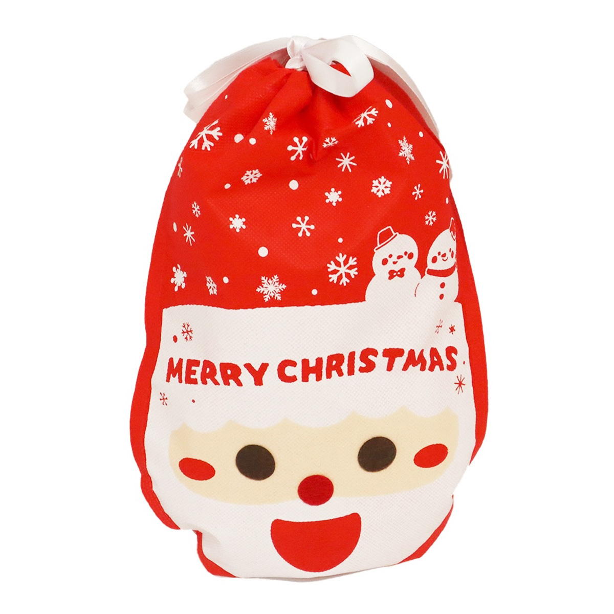 巾着バッグ S 不織布 ダイカット サンタ 305326