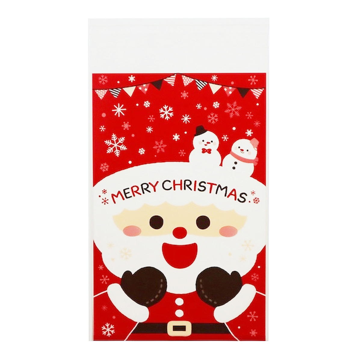 ビニールバッグ S 糊付 12P サンタ 305341