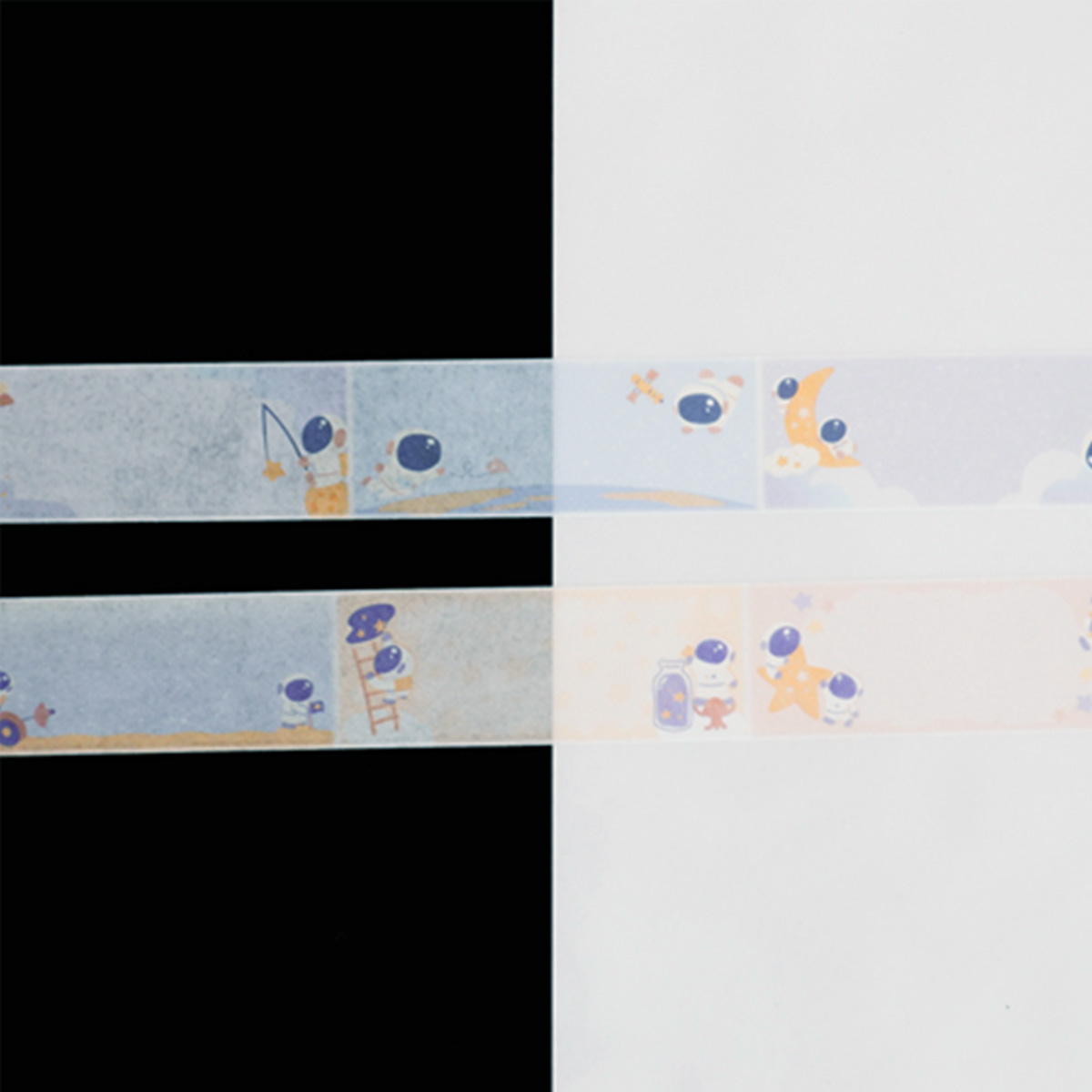 マスキングテープ25mm幅 ミシン目入 宇宙柄 305598