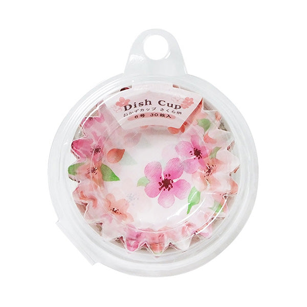 【在庫限り】おかずカップさくら6号30枚 306785