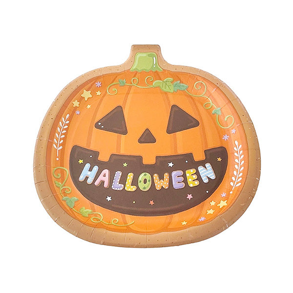 【OUTLET】ダイカットプレート 4P スイーツパーティ カボチャ型 307156