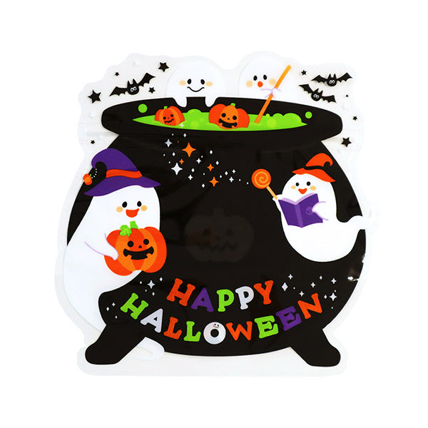 【OUTLET】ダイカットジップBAG Lマチ付2Pハロウィンポット 307226