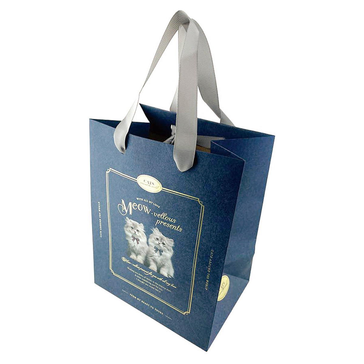 ハンドルバッグ S 縦 レトロキャット 307387