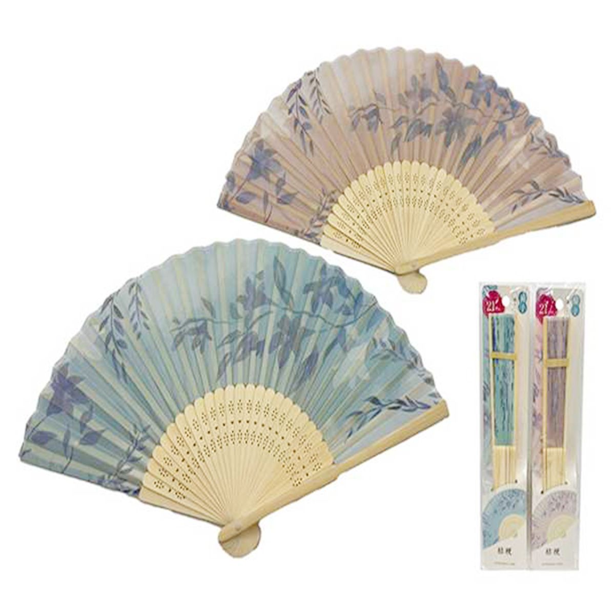 扇子21cm 桔梗 307624