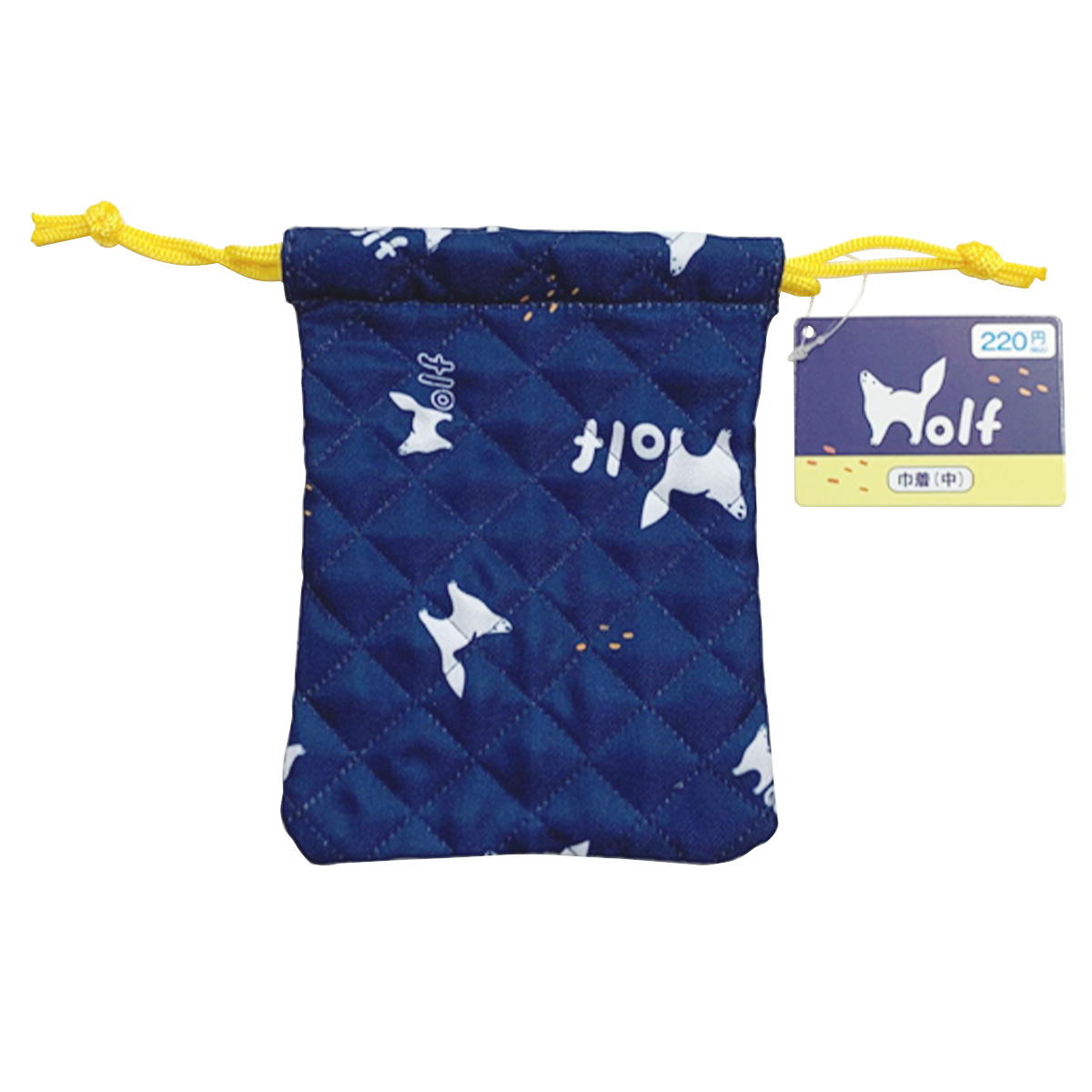 【OUTLET】WOLF柄巾着(中) 307978