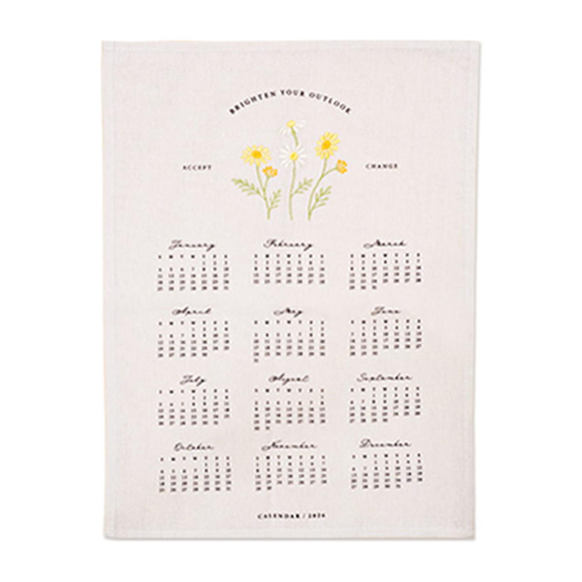 カレンダー 2026 年間一覧 B3 ファブリック 308341