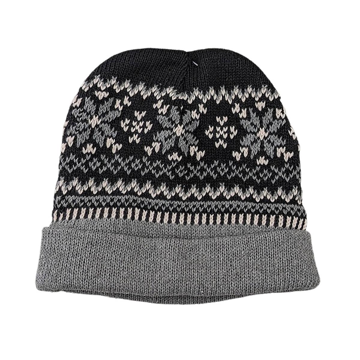 裏フリースニットキャップ ノルディック 308533