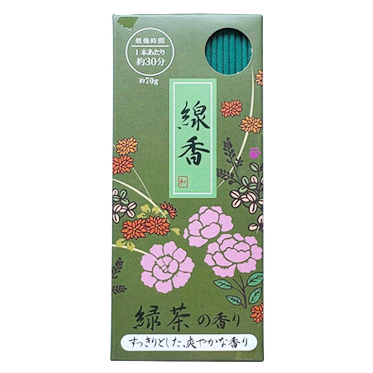 線香 緑茶の香り 70g 308620
