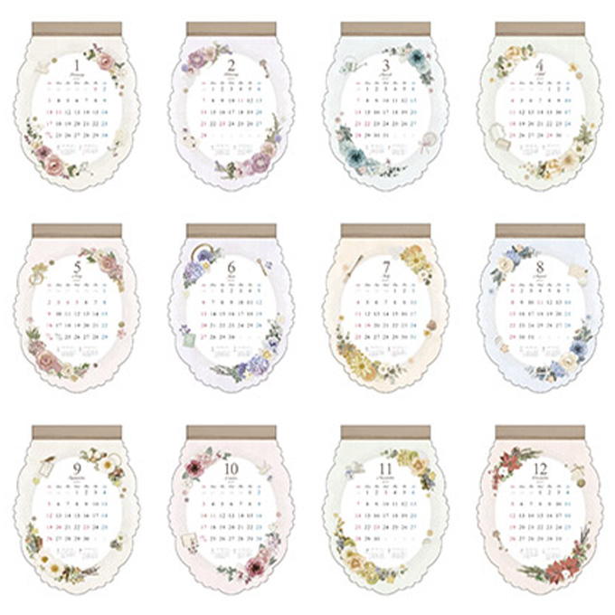 2027 壁掛け ダイカット アンティークガーリー 308723