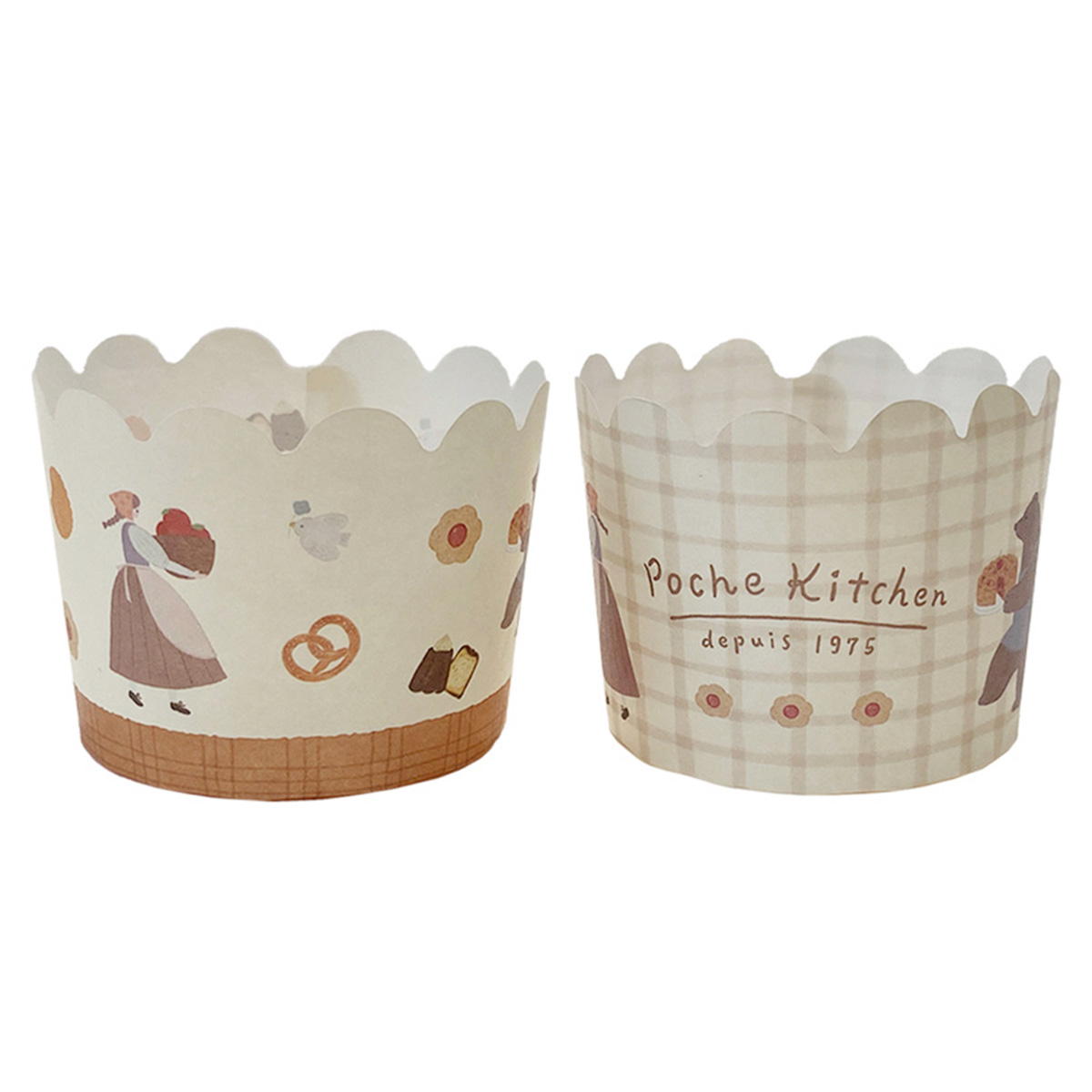 【在庫限り】マフィンカップ M 5P ポッシュキッチン 308906