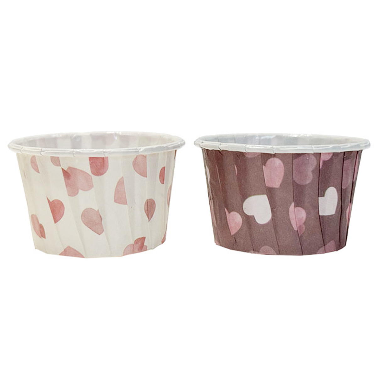 【在庫限り】ギャザーカップ S 6P 水彩ラテハート 308921