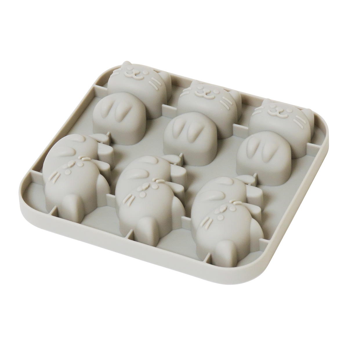 【在庫限り】シリコーンモールドねこ型 308970