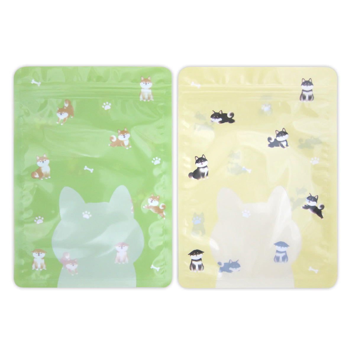 ジッパーバッグ 柴犬柄 4枚 309037