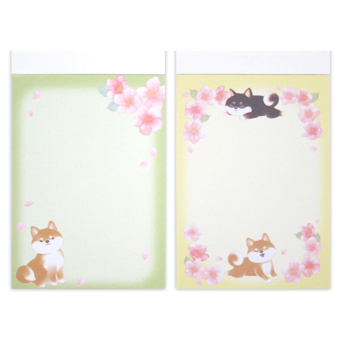 メモパッド 桜と柴犬柄 50枚 309553