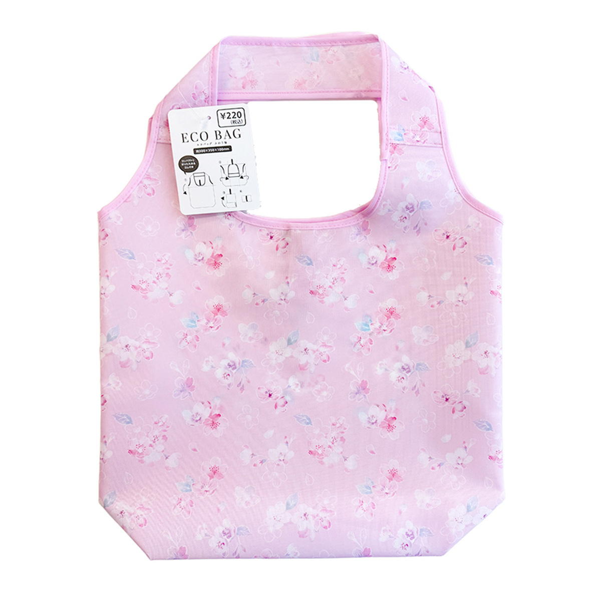 【在庫限り】エコバッグ ふわり桜 309565