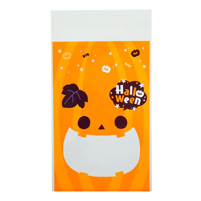 ビニールバッグ 糊付 10Pパンプキン 309894