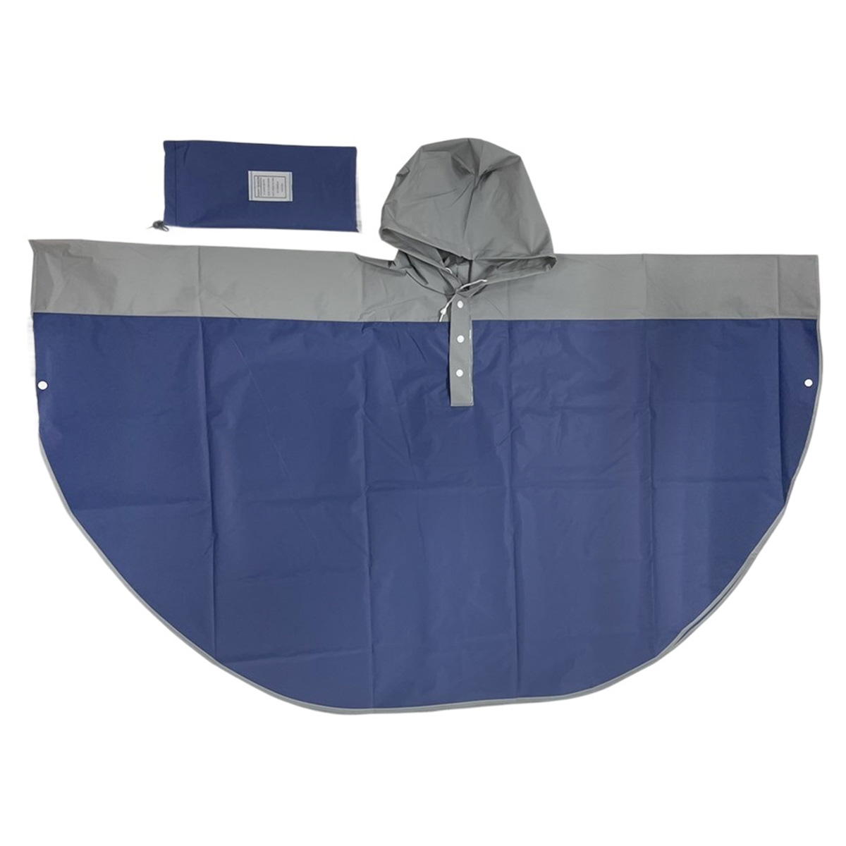 切り替えレインポンチョGY/NV 311363