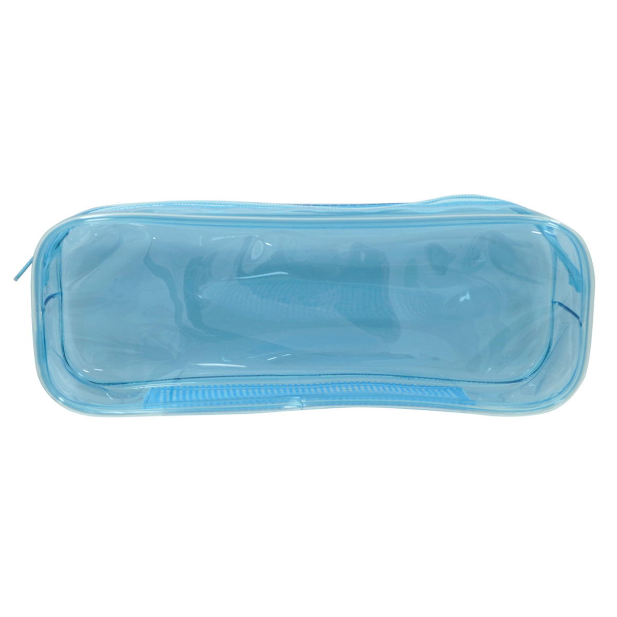 【在庫限り】PVCポーチ 横長 底メッシュ カラー 311402