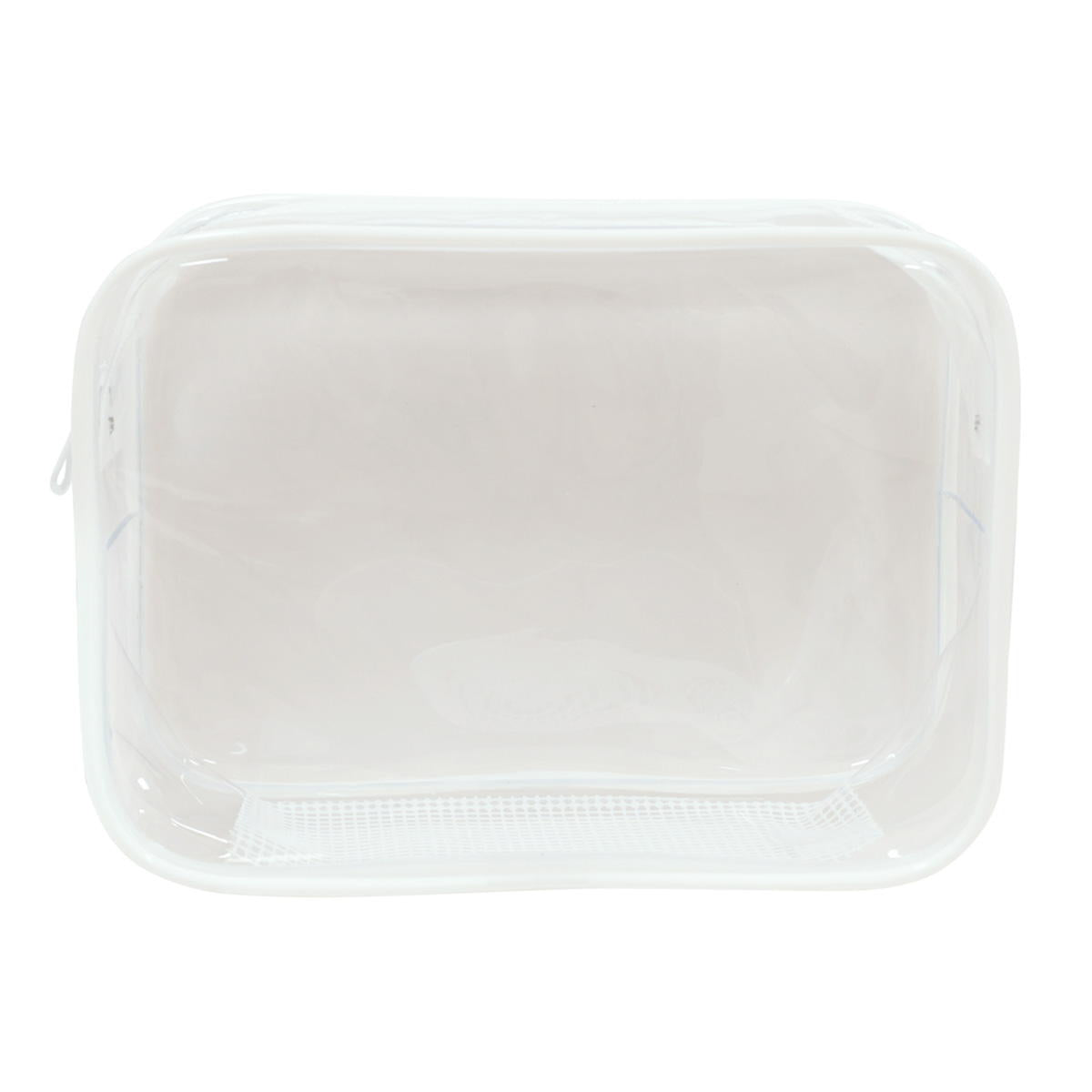 PVCポーチ 底メッシュ クリア 311403