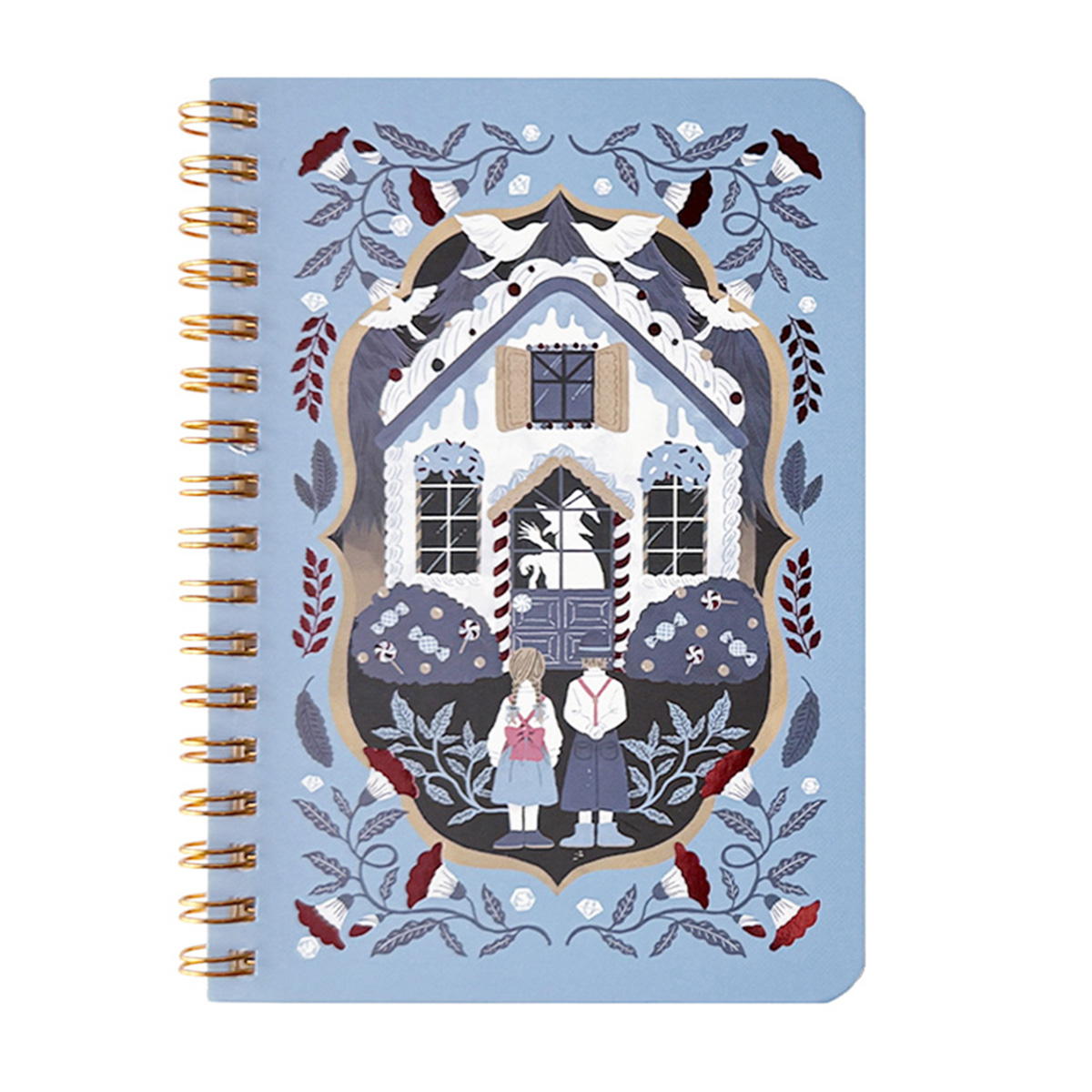 【OUTLET】縦Wリングノート ドット方眼 A6 50枚 グリム童話 311610