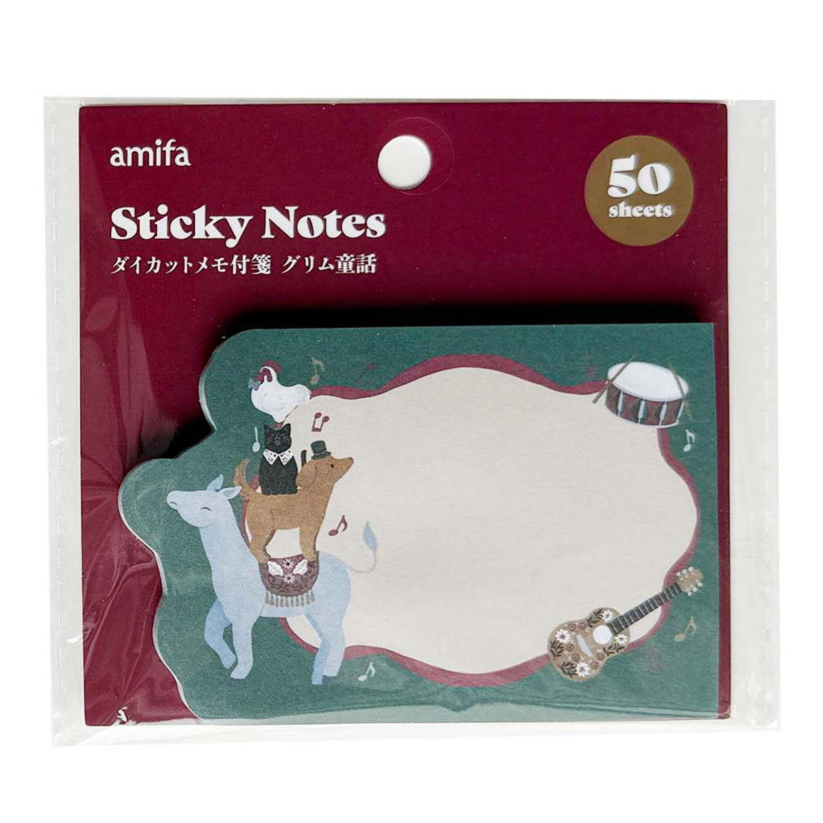 【OUTLET】ダイカットメモ付箋 50P グリム童話 311615