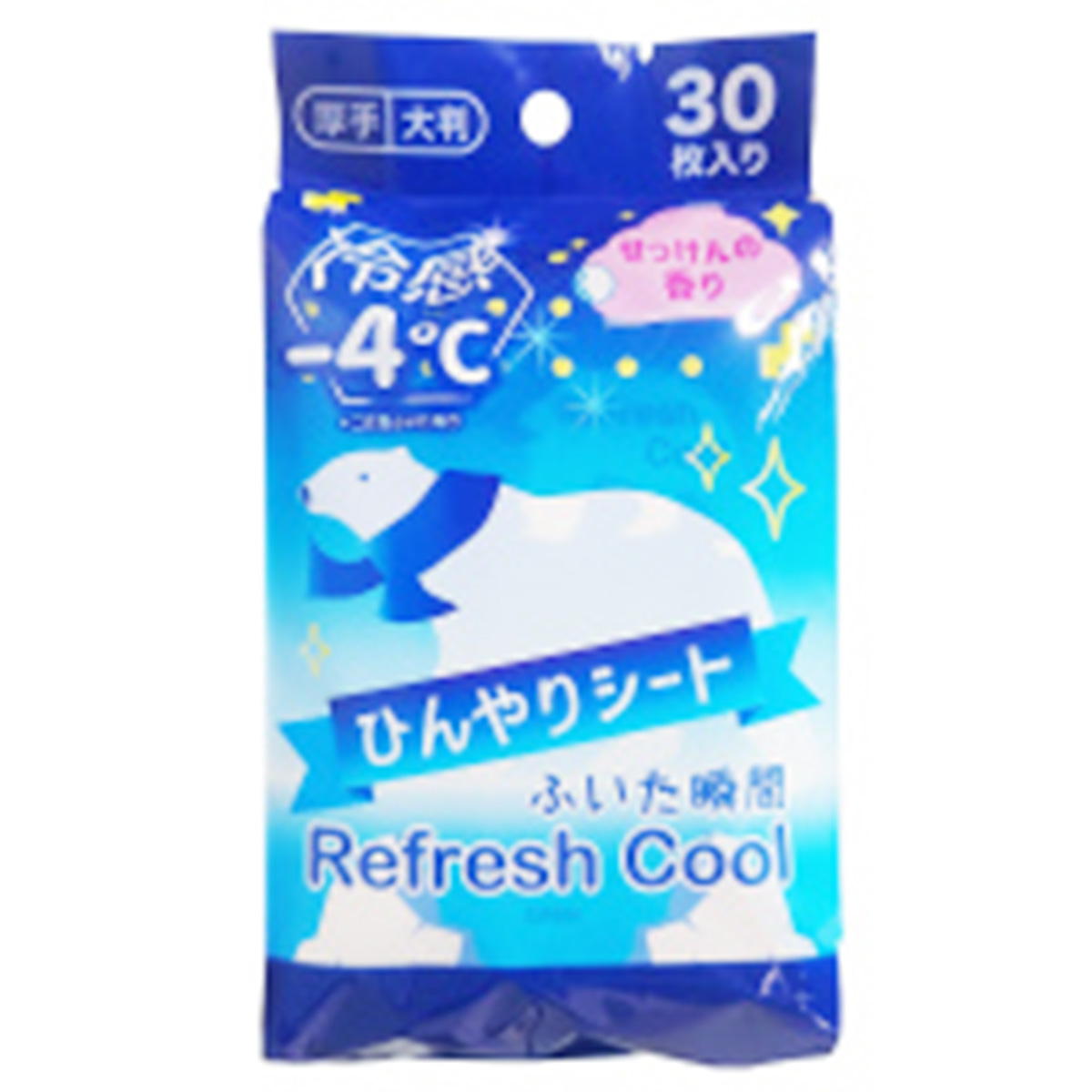 【OUTLET】冷感-4℃ ひんやりシートせっけんの香り 312923