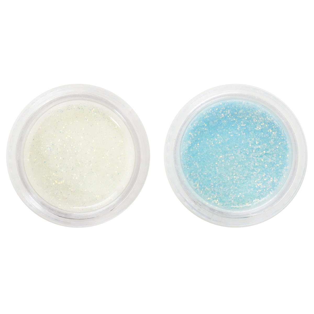 ネイルアート用蓄光グリッターホワイト・ブルー 314236